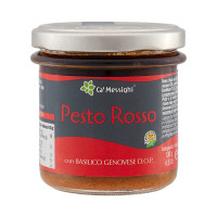 Ca' Messighi Pesto, Pesto Rosso con Basilico Genovese D.O.P., 130g