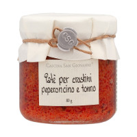 Cascina San Giovanni Creme, Paté per crostini peperoncino e tonno, 80g